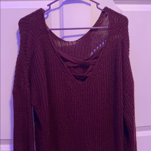 Sweaters - Burgundy Sweater